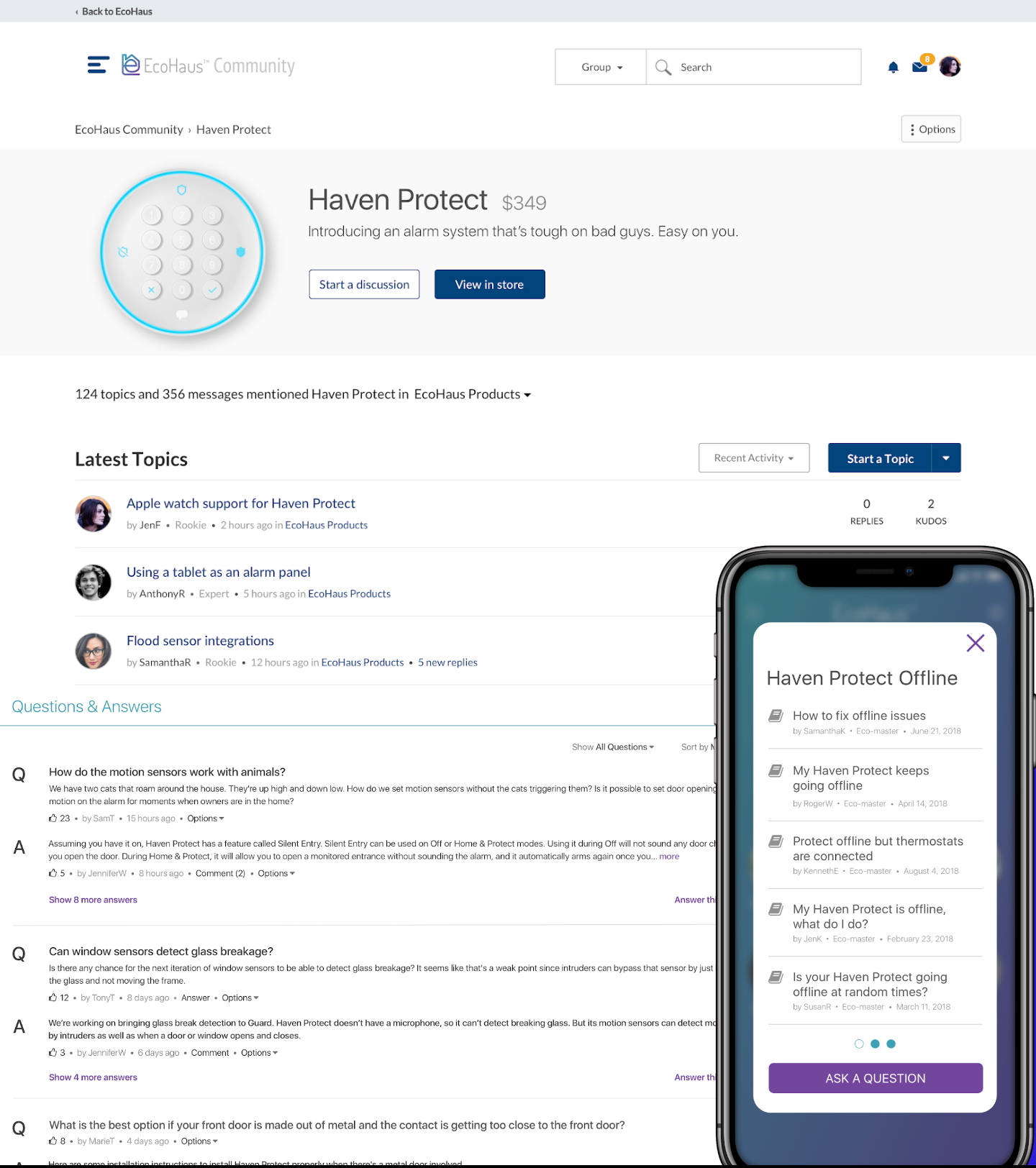 screenshot of Khoros Communities
